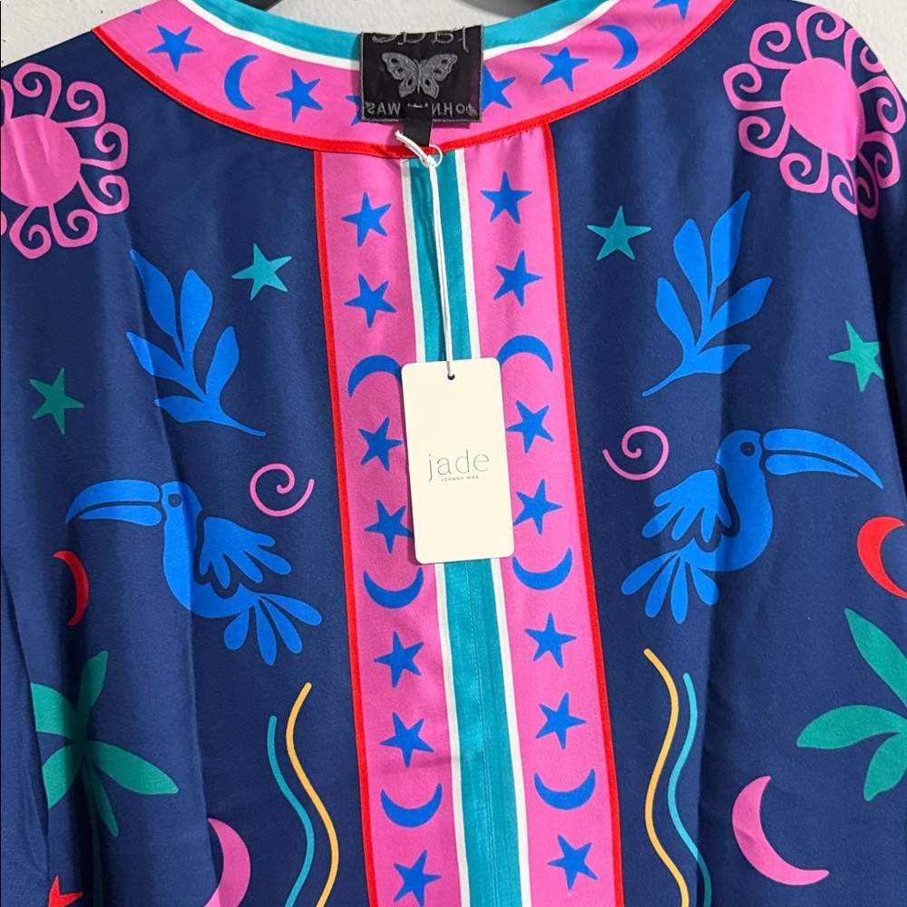 NWT Johnny Was Jade Selena Mini Dress Multicolor Embroidered dress - Picture 8 of 14